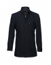 Men Coat Dark Grey Self Design