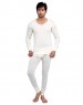 Mens Pure Wool Plus Size FS thermal set Cream