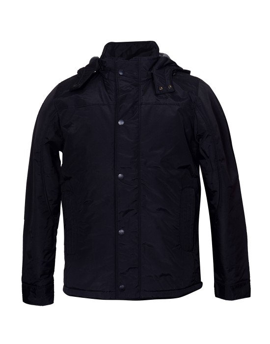 Mens Long Sleeve Black Jacket on Rent