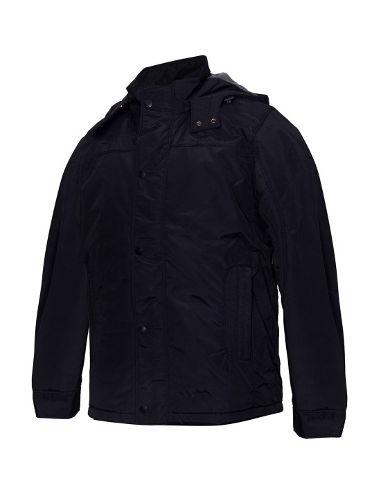 Mens Long Sleeve Black Jacket on Rent