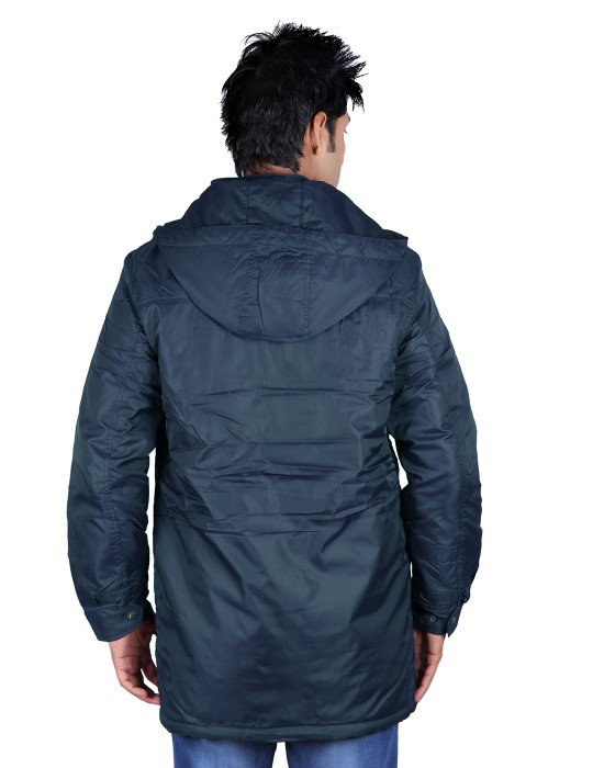 Mens Parka Style Jacket Navy on Rent