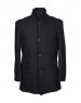 Men Coat Wool Black