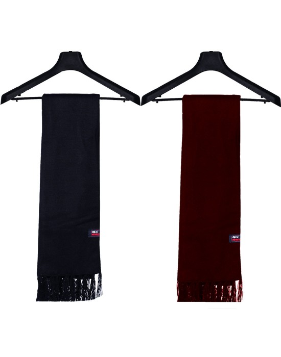 Unisex Premium Acrylic wool Mufflers Plain Combo2