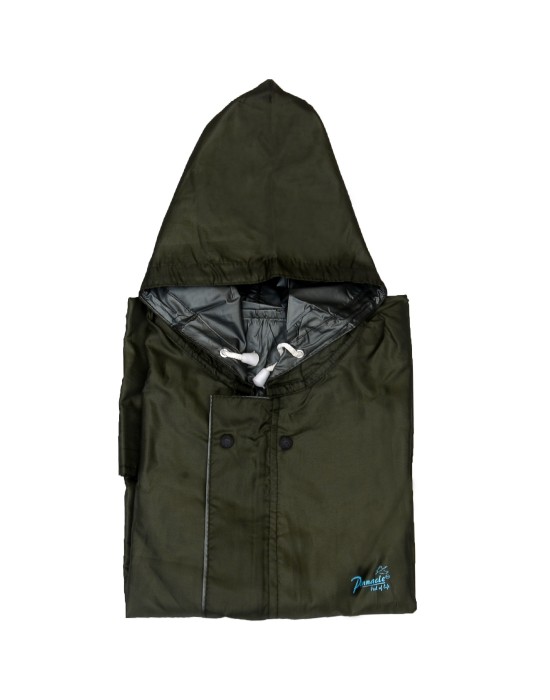 challenger mens raincoat set with carry bag olive