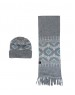 Muffler cap set design square Grey