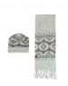 Muffler cap set design square Light grey