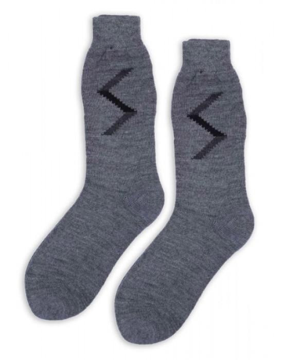 Pure Wool Socks Zig Zag