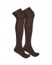  pure wool Long stocking plain design Brown