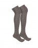  pure wool Long stocking plain design Grey