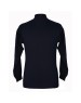 Men pure wool sweater plain heavy black