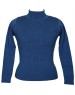 Girls Sweater High Neck Blue