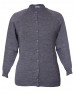 Womens Pure wool heavy Sweater Full Button Grey
