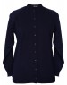 Women pure wool sweater plain heavy black Round Neck
