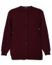 Womens Pure wool Heavy weight Sweater Full Button Maroon