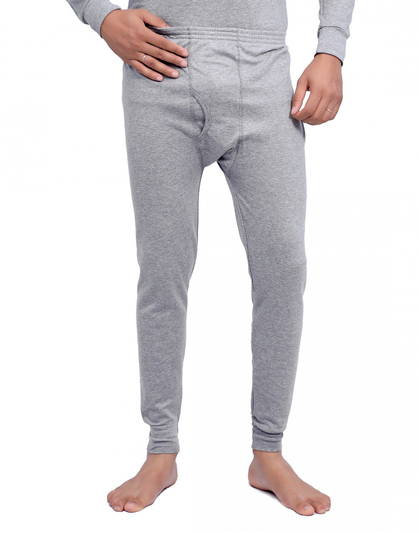Shop Men Spandex Long John Grey with Lycra at Woollen Wear