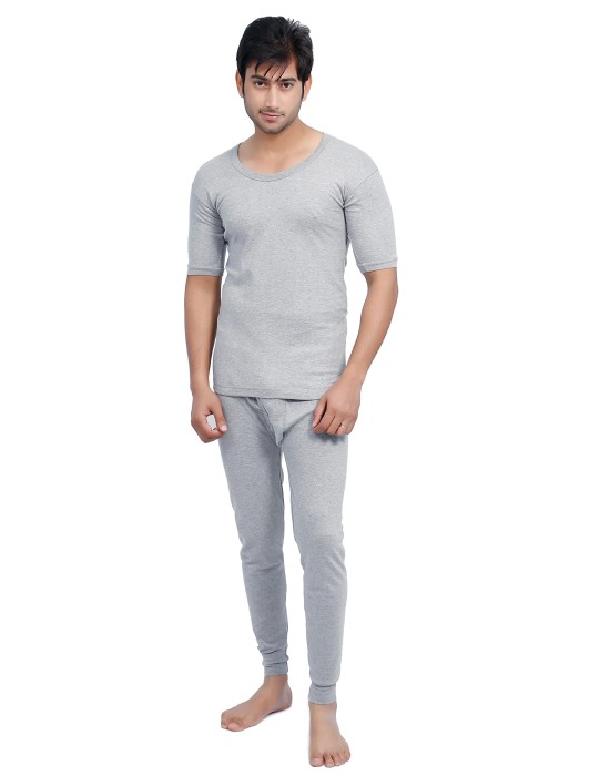 Men HS Spandex Body warmers Set Grey with Lycra