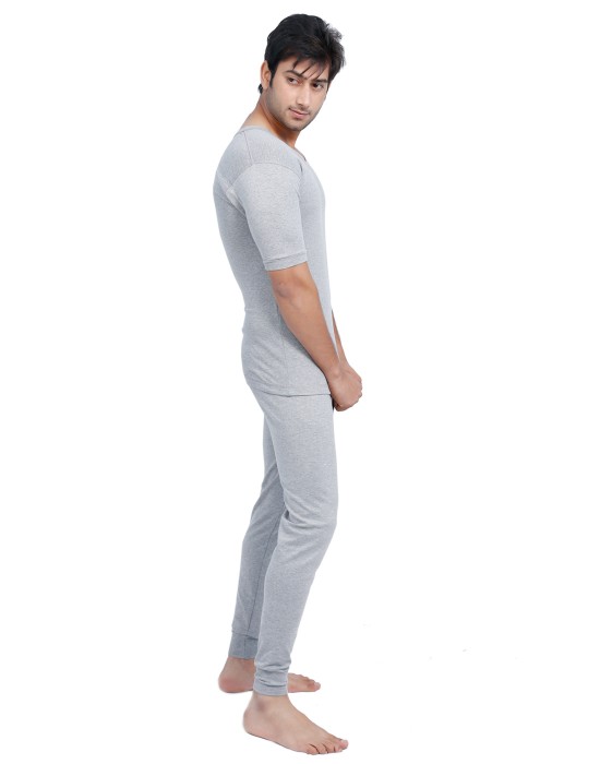 Men HS Spandex Body warmers Set Grey with Lycra