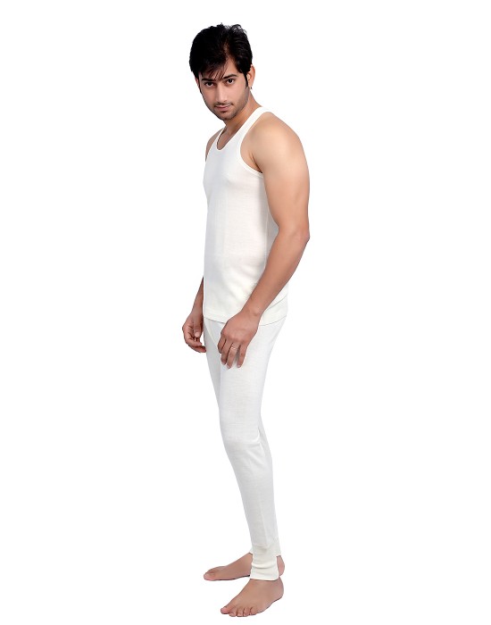 Mens SL Merino Wool Thermals Set Cream