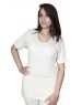Women Merino Wool HS Vest Type Thermal Cream
