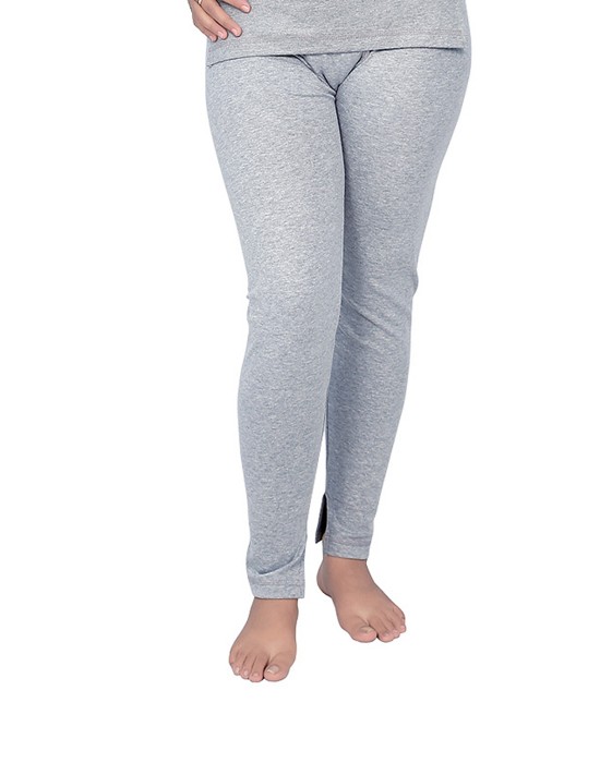 Woman Spandex Drawer Thermal  Grey