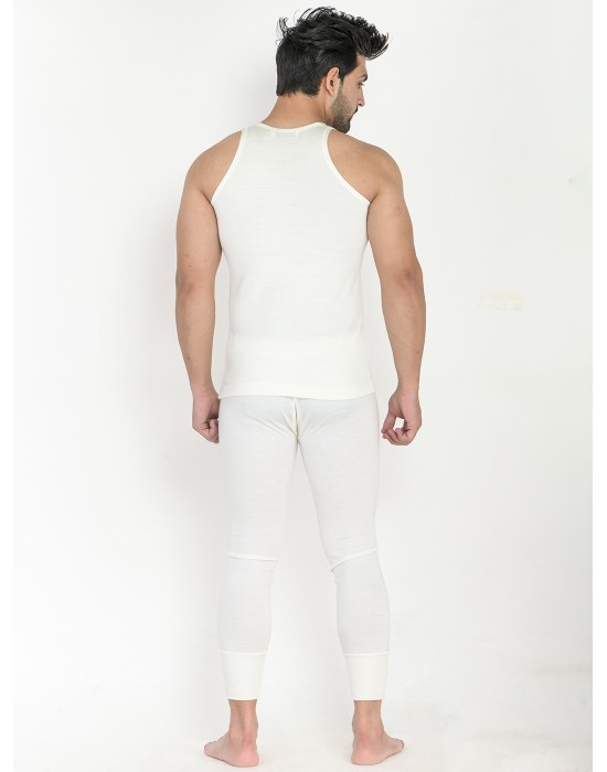Mens Woolblend SL Body Warmers Set Cream