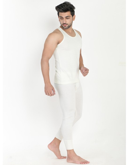 Mens Woolblend SL Body Warmers Set Cream