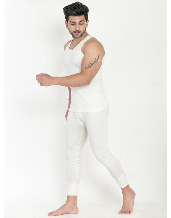 Mens Woolblend SL Body Warmers Set Cream