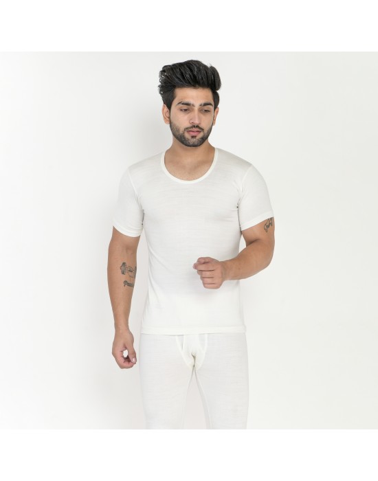 Mens Woolblend Vest HS Body warmers Cream