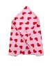 Winter Blanket for Infants heart printed baby pink