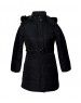 Ladies belted Black Jacket on Rent