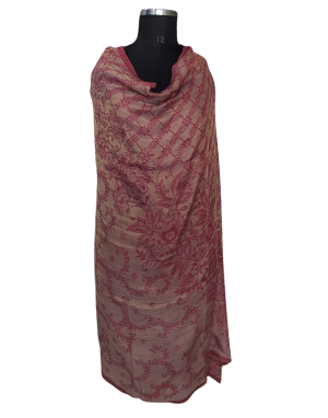 Women  Shawls Flower print Maroon