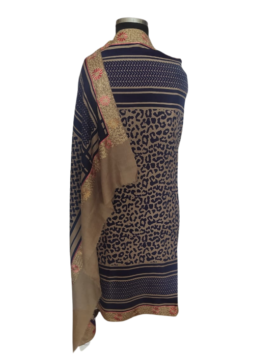 Women  Shawls Printed design Blue
