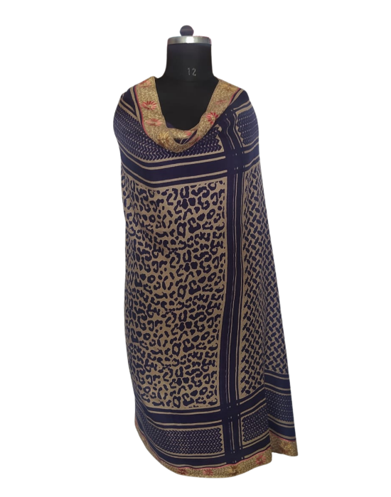 Women  Shawls Printed design Blue
