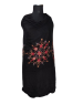 Women  Shawls Embroidery design Black
