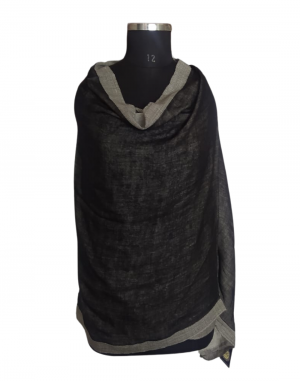 Women  Shawls Plain design Black