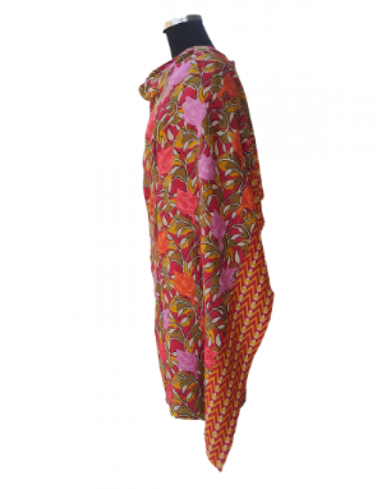 Women shawls embroidery design mustred