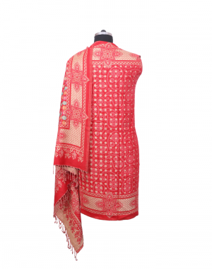  Womens Circuler embroidery design red color