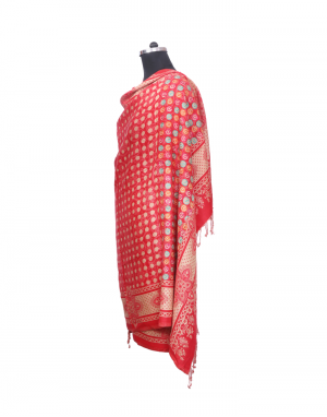  Womens Circuler embroidery design red color