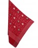 wool blend shawl heavy embroidery & stripes border