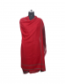 Pure wool Plain With Border Two Stripes Maroon shawl 