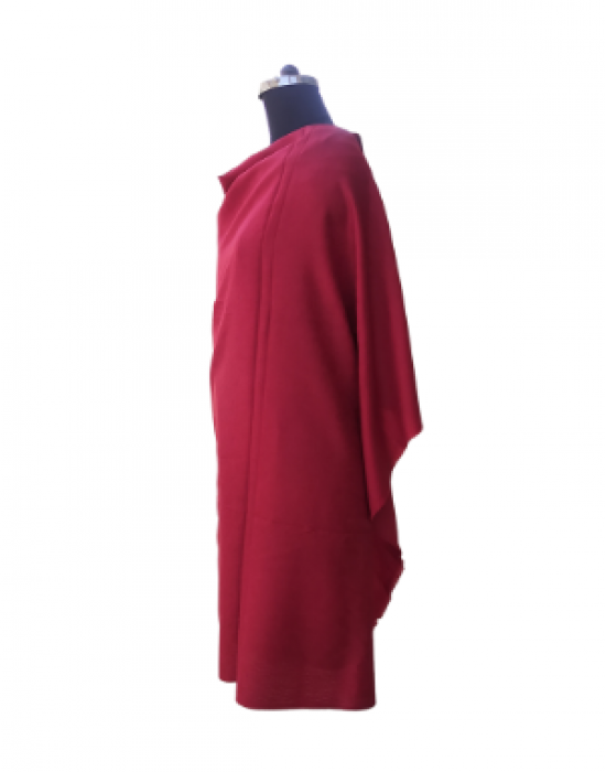 Women shawls self design red