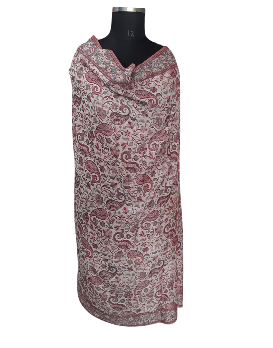 Women  Shawls Flower print Brown