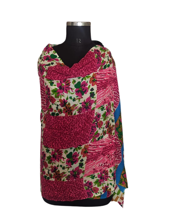 Women  Stole Net disign Multi colour