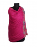 Women  Stole Self design Pink