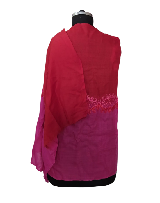 Women  Stole Hand work Pink