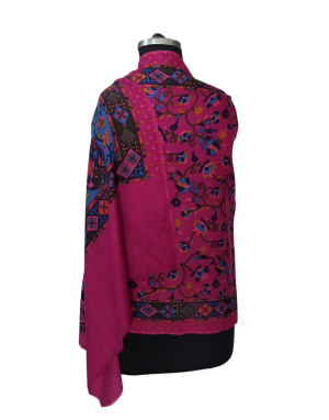 Women  Stole Flower print Pink