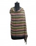 multi stripes wool blend broad stripes stole