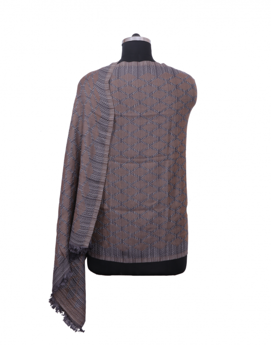 Women Stole cross design grey