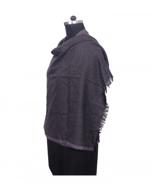 Women Stole dotted design grey