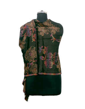 Women Stole multi design black